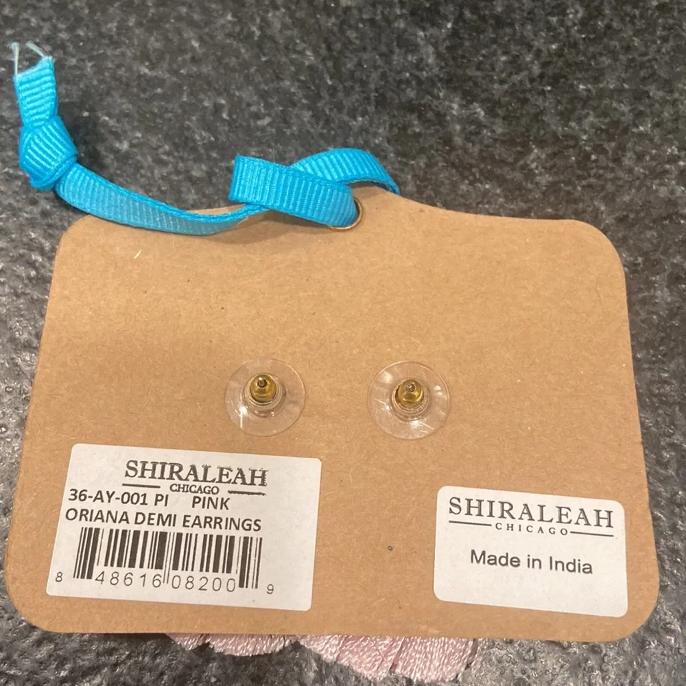Shiraleah Oriana Demi blush pink Tassel Earrings NWT rhinestones Anthro Boho